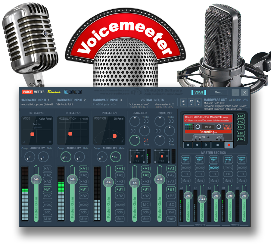 VoiceMeeter Banana, the Advanced Audio Mixer For Windows