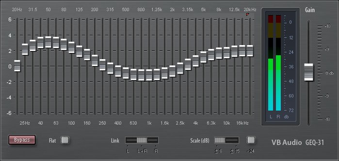VB-Audio Graphic-EQ Plug-ins for Live Mixing Console